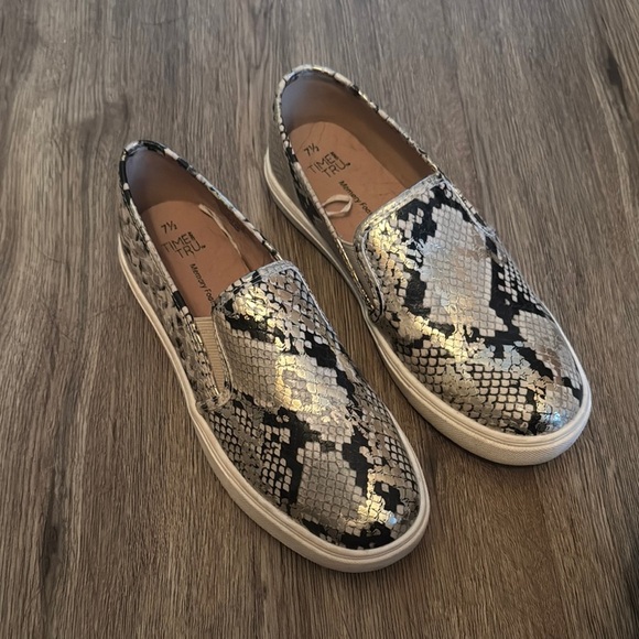 Snakeskin Slip-On Sneakers - Picture 1 of 8